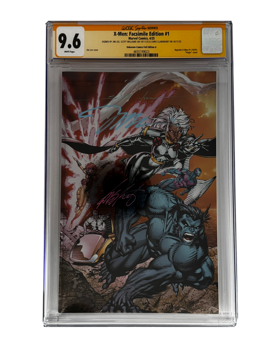 [TRIPLE SIGNED CGC YELLOW LABEL 4 PACK FOIL] X-Men 1991 #1 Facsimile Jim Lee | Claremont |  Williams Cover Var [Set #1] - for just $900! 