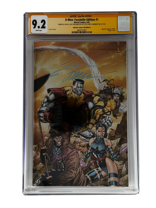 [TRIPLE SIGNED CGC YELLOW LABEL 4 PACK FOIL] X-Men 1991 #1 Facsimile Jim Lee | Claremont |  Williams Cover Var [Set #4] - for just $650! 