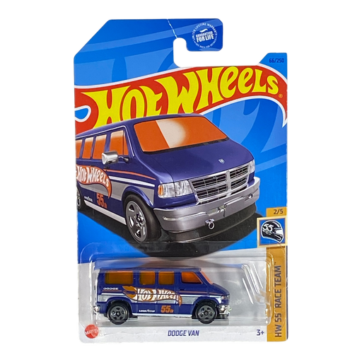 Hot Wheels Dodge Van | 55 Race Team Series 2/5 (Package Damage) - for just $2.29! 