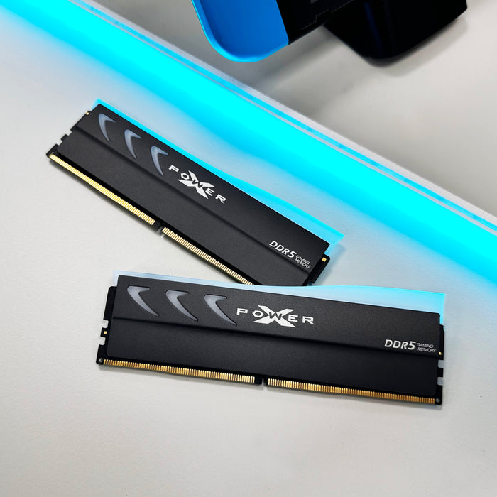 Silicon Power Storm RGB DDR5 6000MT/s (PC4 48000) CL36 16GB(2x8GB) Dual Pack 1.35 Desktop Unbuffered DIMM AMD Compatible Only