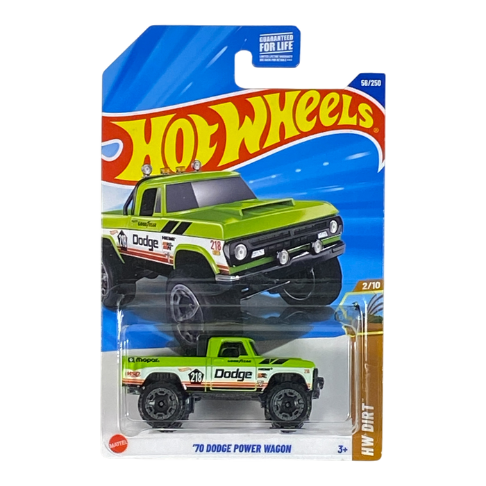 Hot Wheels '70 Dodge Power Wagon | Dirt Series 2/10 - for just $2.49! 