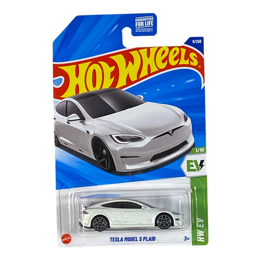 Hot Wheels Tesla Model S Plaid | EV Series 8/10 (Damaged Packaging) - for just $2.39! 