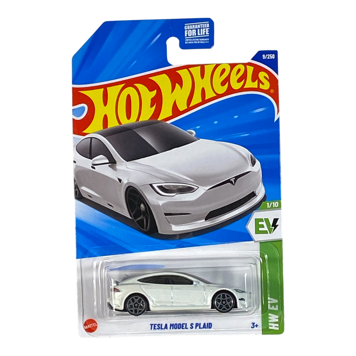 Hot Wheels Tesla Model S Plaid | EV Series 8/10 (Damaged Packaging) - for just $2.39! 