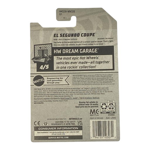 Hot Wheels El Segundo Coupe | Dream Garage Series 4/5 - for just $2.49! 