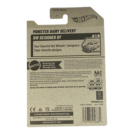 Hot Wheels Monster Dairy Delivery | Designed By Series 5/5 - for just $2.59! 