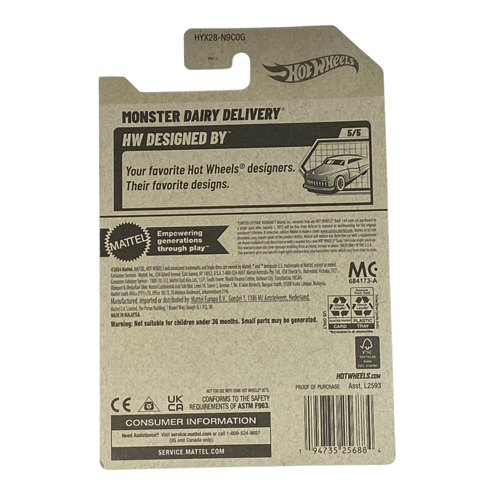 Hot Wheels Monster Dairy Delivery | Designed By Series 5/5 - for just $2.59! 
