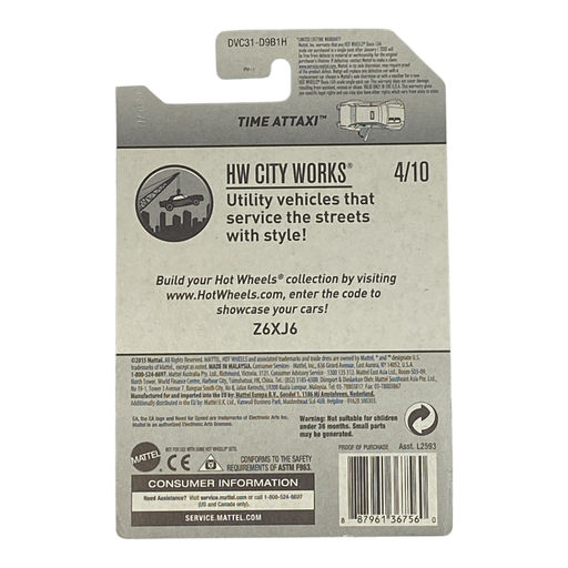 Hot Wheels Time Attaxi | City Works Series 4/10 (Damaged Packaging) - for just $2.39! 