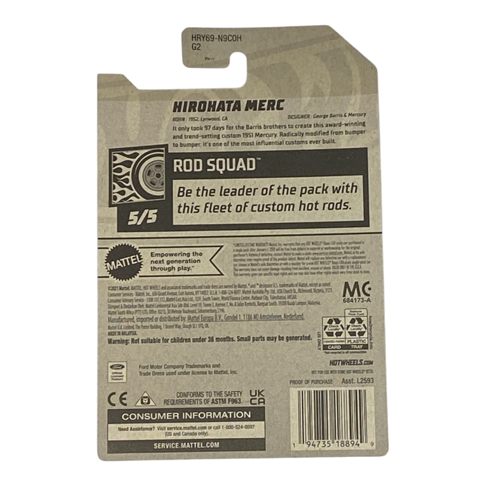 Hot Wheels Hirohata Merc | Rod Squad Series 5/5 - for just $2.49! 