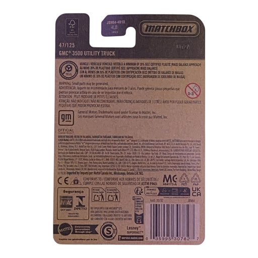 Matchbox GMC 3500 Utility Truck - Matchbox Series 47/125 - for just $1.79! 