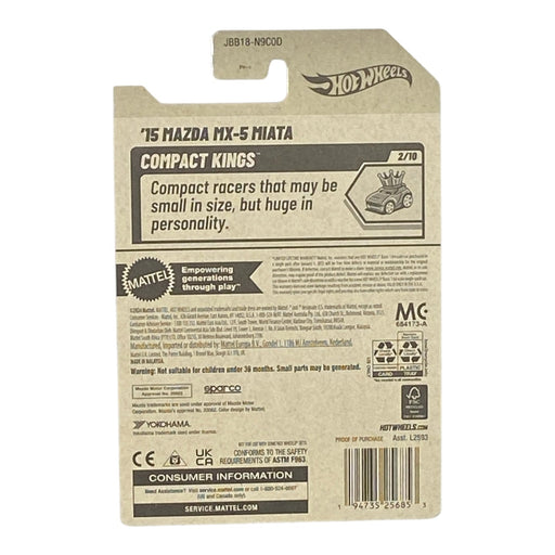 Hot Wheels '15 Mazda MX-5 Miata - Compact Kings Series 2/10 - for just $1.79! 