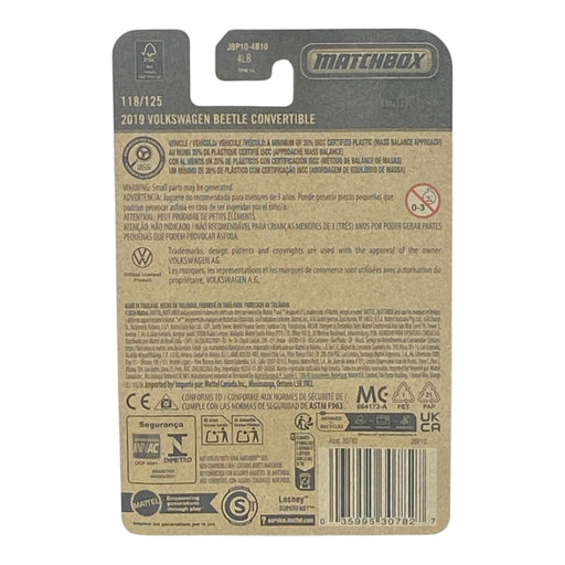 Matchbox 2019 Volkswagen Beetle Convertible - 2025 Matchbox Series 118/125 - for just $1.79! 