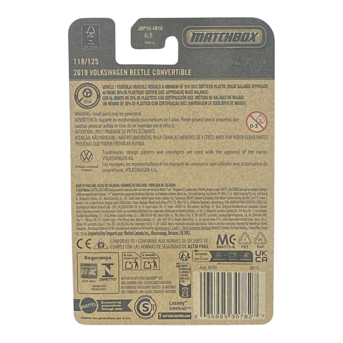 Matchbox 2019 Volkswagen Beetle Convertible - 2025 Matchbox Series 118/125 - for just $1.79! 