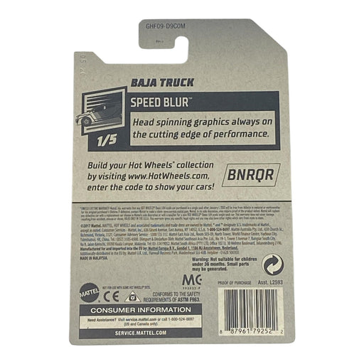 Hot Wheels Baja Truck - Speed Blur Series 1/5 - for just $1.79! 