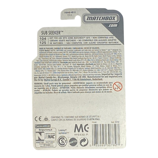 Matchbox Sub Seeker - MBX Road Trip Series 27/35 - for just $1.79! 