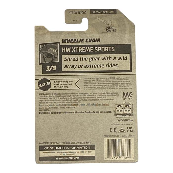 Hot Wheels Wheelie Chair - Ultimate Fun in HW Xtreme Sports Series 3/5 - for just $1.79! 