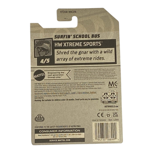 Hot Wheels Surfin' School Bus - HW Xtreme Sports Series 4/5 - for just $1.79! 