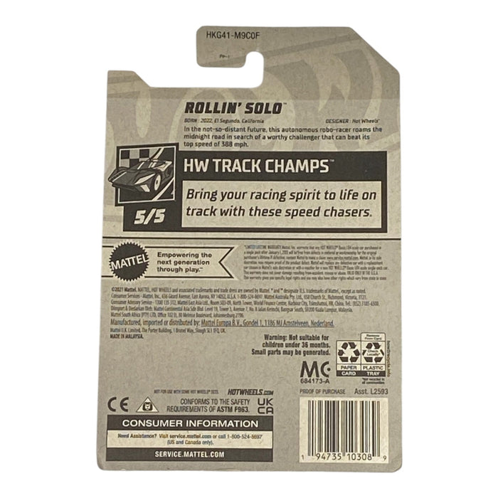 Hot Wheels Rollin' Solo - HW Track Champs Series 5/5 - for just $1.79! 