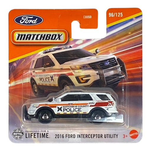 Matchbox 2016 Ford Interceptor Utility - Matchbox Series 96/125 Short Card - for just $1.79! 