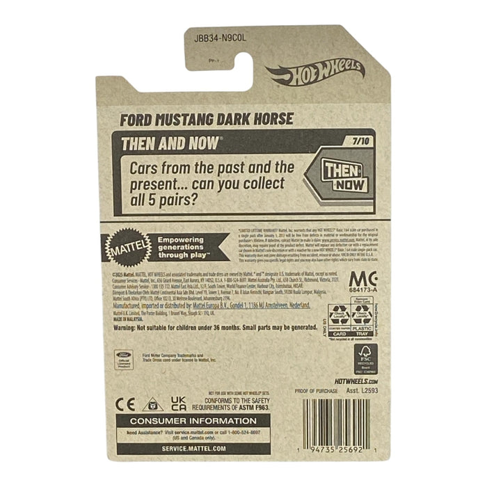 Hot Wheels Ford Mustang Dark Horse - Then and Now Series 7/10 - for just $1.99! 