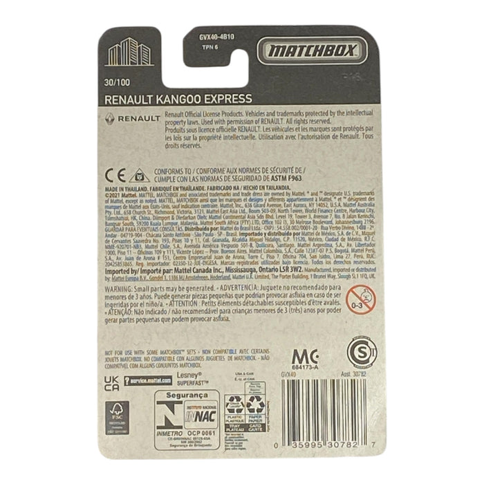 Matchbox Renault Kangoo (Locksmith) - Matchbox Series 30/100 - for just $1.79! 