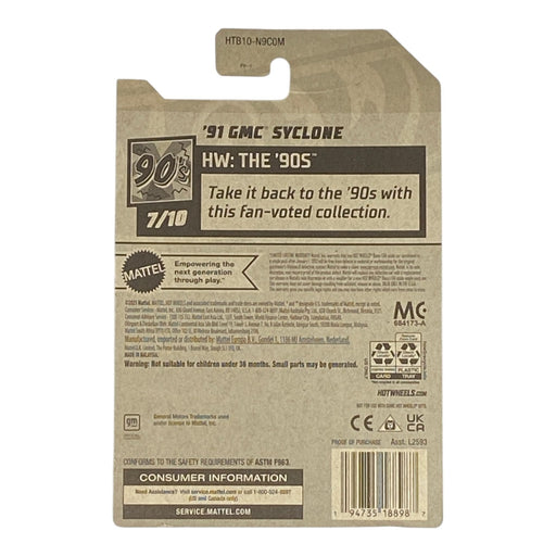 Hot Wheels '91 GMC Syclone - HW: The '90s Series 7/10 - for just $1.79! 