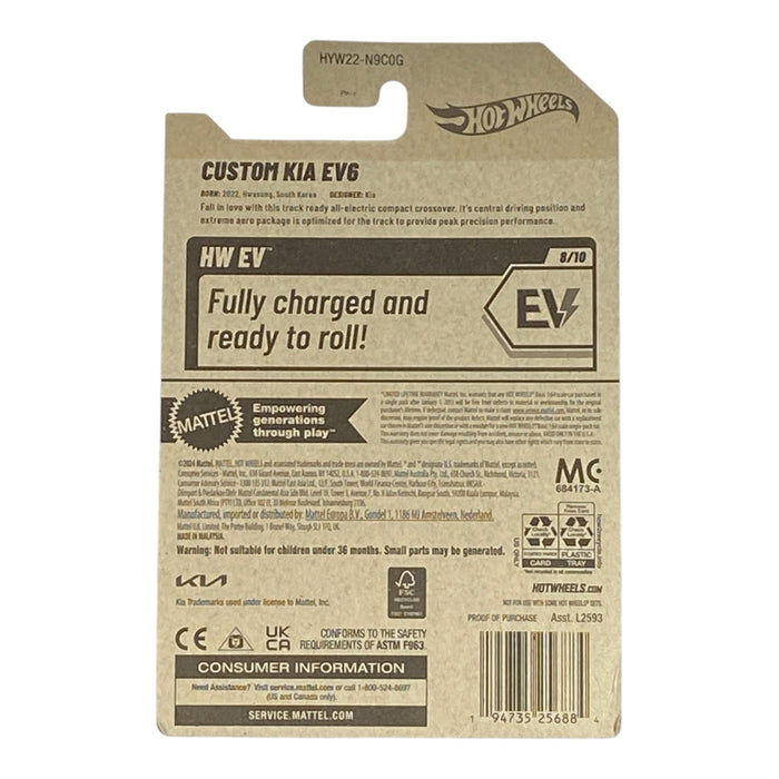 Hot Wheels Custom Kia EV6 - HW EV Series 8/10 - for just $1.79! 