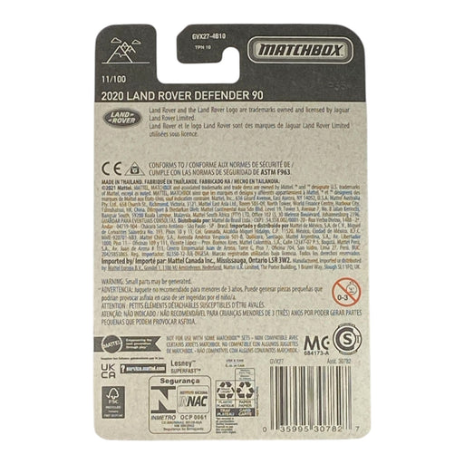 Matchbox 2020 Land Rover Defender 90 - Matchbox Series 11/100 - for just $1.79! 