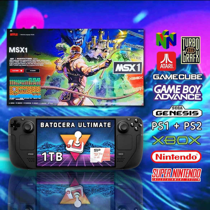 Ultimate 1TB Batocera 41 Steam Deck Image - for just $278! 