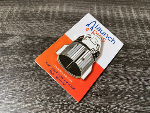 Crewed vehicle with Trunk Hard Enamel Pin - for just $11.95! 
