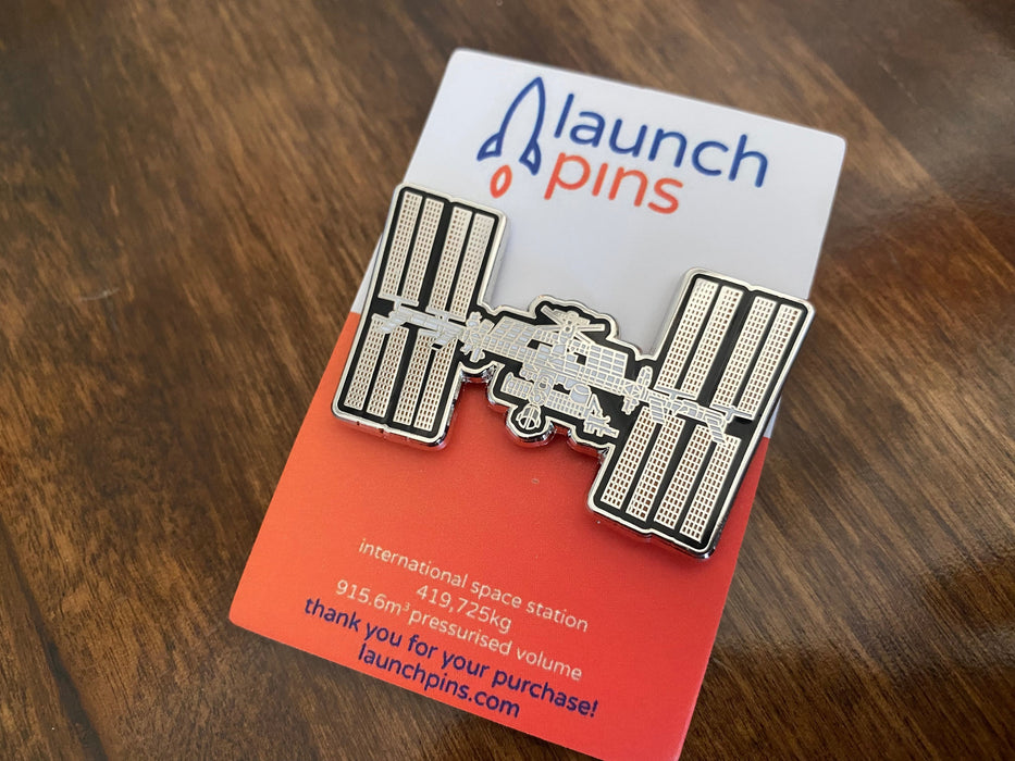 International Space Station (ISS) Enamel Pin - for just $11.95! 
