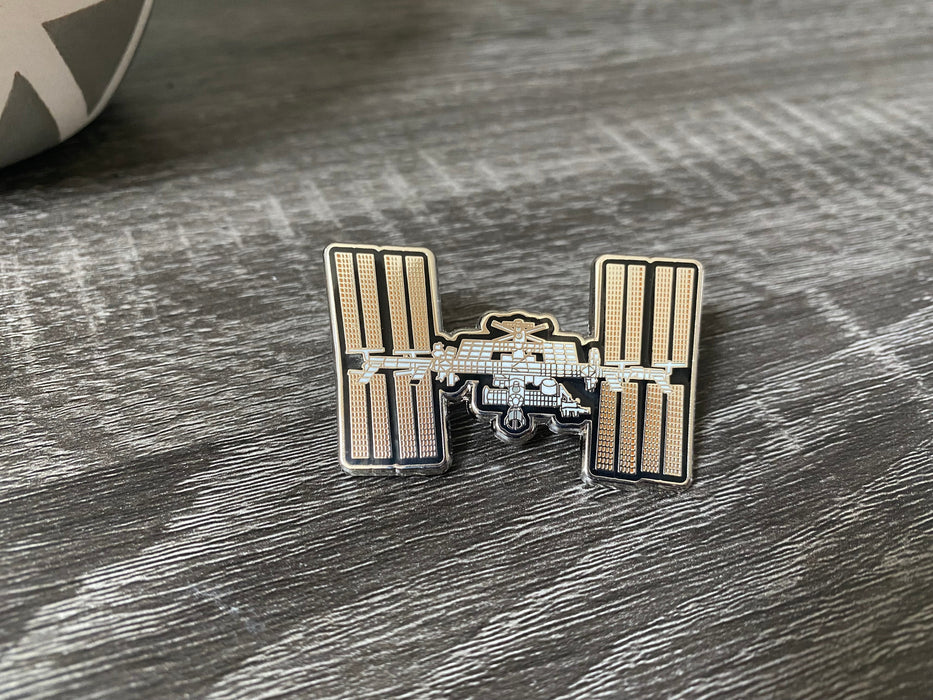 International Space Station (ISS) Enamel Pin - for just $11.95! 