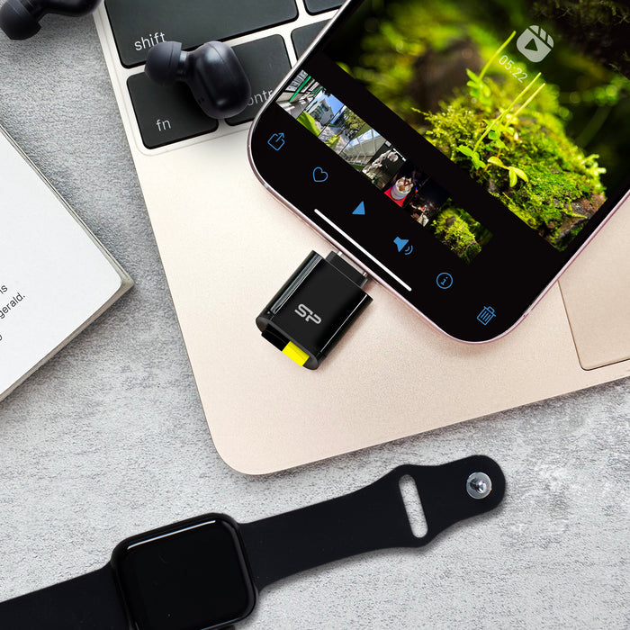Silicon Power USB 3.2 Type-C MicroSD Memory Card Reader C200, Support UHS-I DDR200 Speed Mode - for just $14.99! 