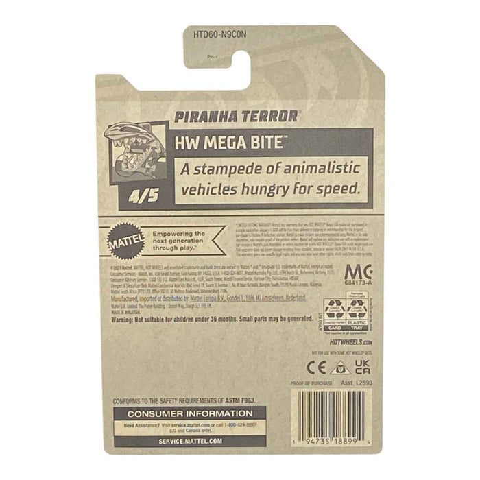 Hot Wheels Piranha Terror - Mega Bite Series 4/5 - for just $1.79! 