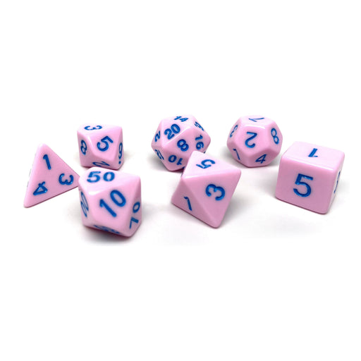 Pastel Pink Opaque - 7 Piece Set - Premium  - Just $4.47! Shop now at Retro Gaming of Denver