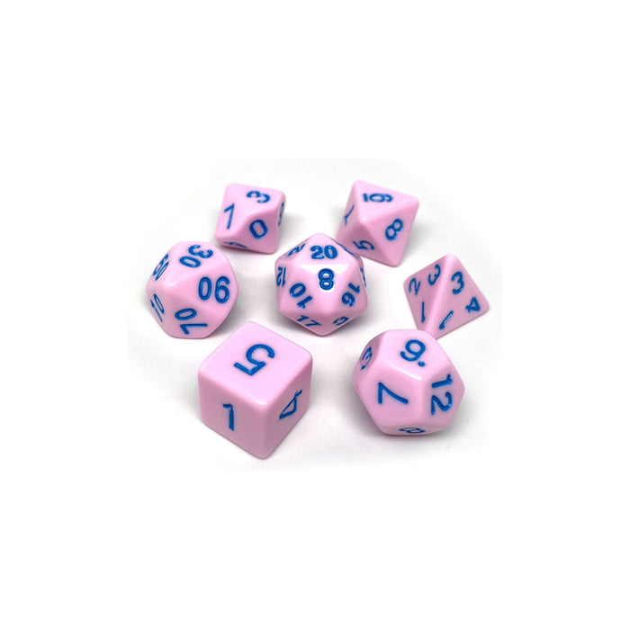 Pastel Pink Opaque - 7 Piece Set - Premium  - Just $4.47! Shop now at Retro Gaming of Denver
