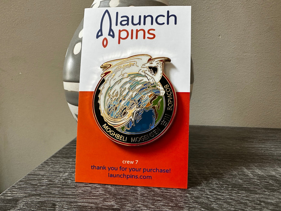 NASA Crew-7 USCV-7 Mission Patch Hard Enamel Pin - for just $11.95! 