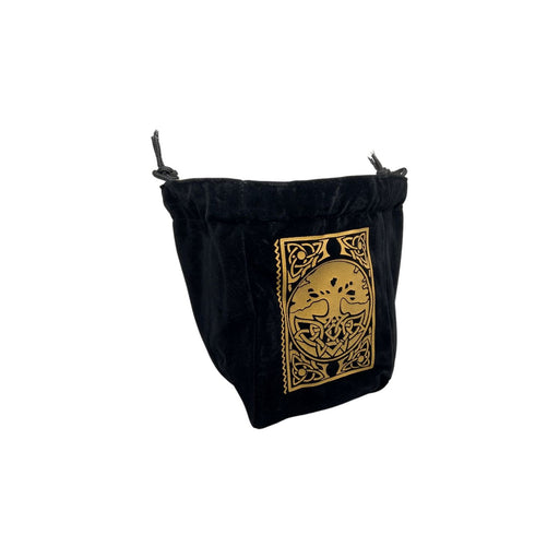 LIMITED EDITION: Black & Tan Spell Book Reversible Microfiber Self-Standing Large Dice Bag - Premium Dice Bags - Just $14.95! Shop now at Retro Gaming of Denver