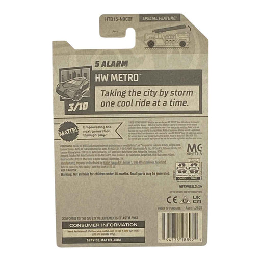 Hot Wheels 5 Alarm - Metro Series 3/10 - for just $1.79! 