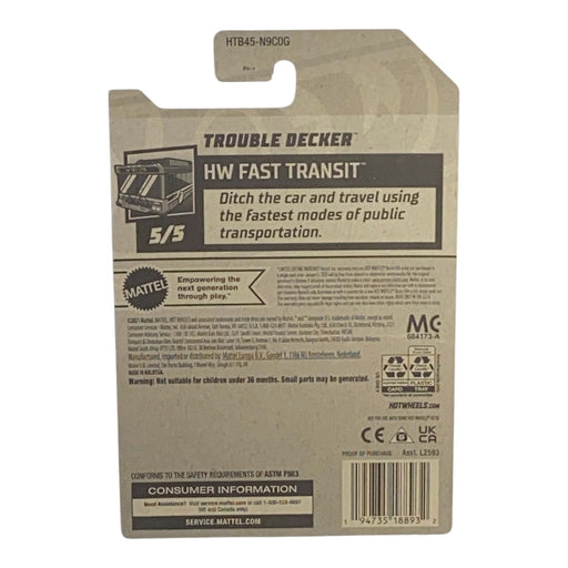 Hot Wheels Trouble Decker - Fast Transit Series 5/5 - for just $1.79! 