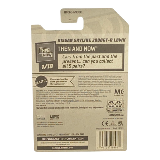 Hot Wheels Nissan Skyline 2000GT-R LBWK - Then And Now Series 1/10 - for just $1.79! 