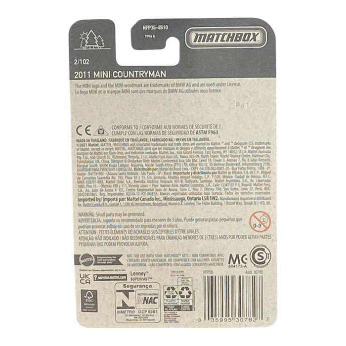 Matchbox 2011 Mini Countryman - Matchbox Series 2/102 - for just $1.79! 