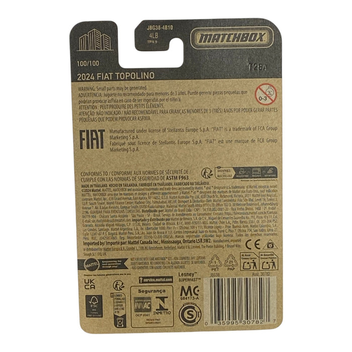 Matchbox 2024 Fiat Topolino - Matchbox Series 100/100 - for just $1.79! 