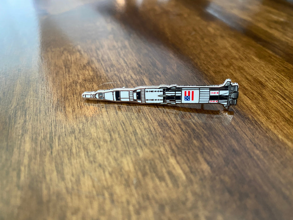 Saturn V Launch Vehicle Enamel Pin - for just $10.95! 