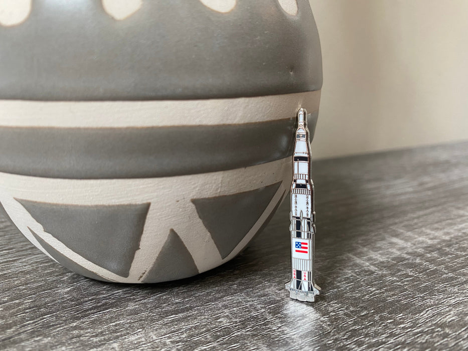 Saturn V Launch Vehicle Enamel Pin - for just $10.95! 