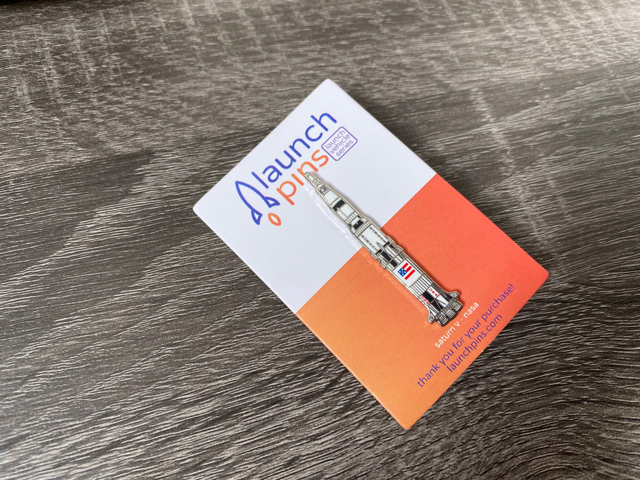 Saturn V Launch Vehicle Enamel Pin - for just $10.95! 