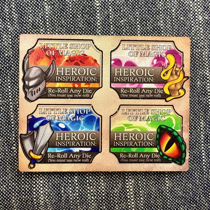 Little Shop of Magic: Heroic Inspiration Token Mini Sheet - for just $2! 