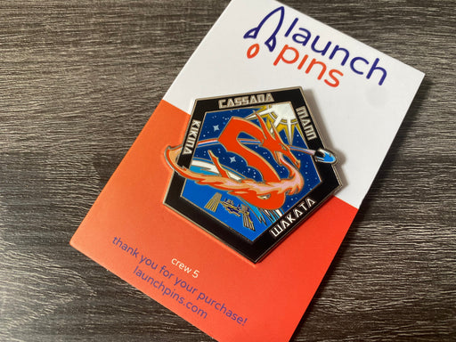 NASA Crew-5 USCV-5 Mission Patch Hard Enamel Pin - for just $11.95! 