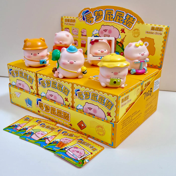 TOURIST PIGGY FIGURINE BLIND BOX (1 Blind Box) - for just $14.99! 