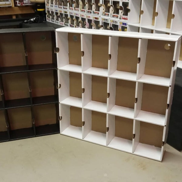 KUBBIE DLX WHITE (3x4) - In Box Display Case for Funko Pops, Wall Mountable & Stackable Pop Shelf (Cardboard) - for just $29.99! 