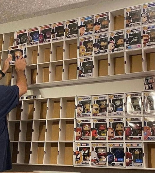 KUBBIE DLX WHITE (3x4) - In Box Display Case for Funko Pops, Wall Mountable & Stackable Pop Shelf (Cardboard) - for just $29.99! 